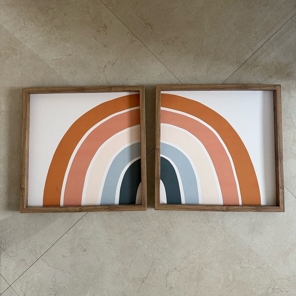 rainbow painting boho vibes